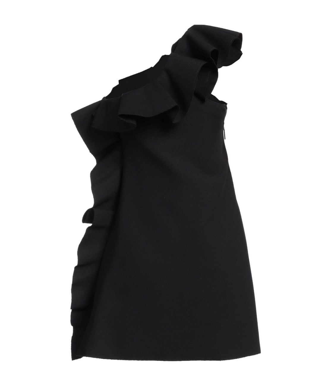 MSGM Black Mini Dress Polyester, Viscose, Elastane