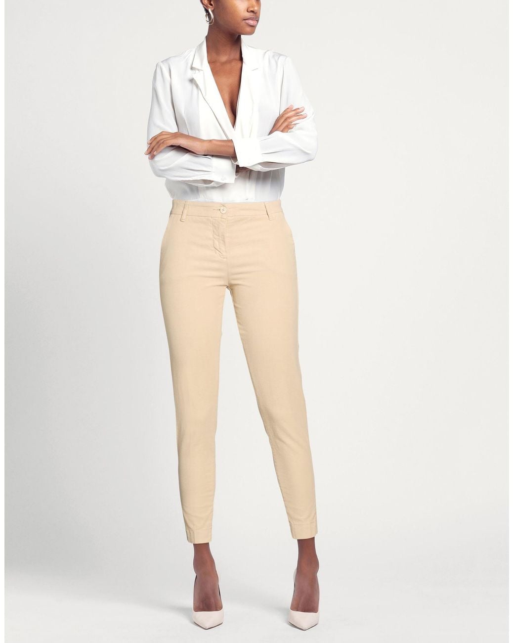 White Wise Natural Pants