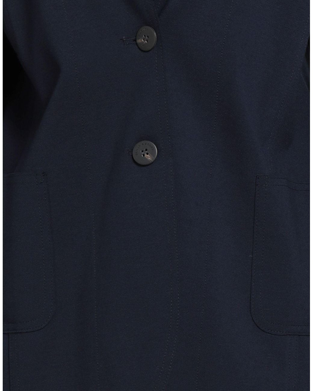 SKILLS & GENES Blue Blazer Viscose, Polyamide, Elastane