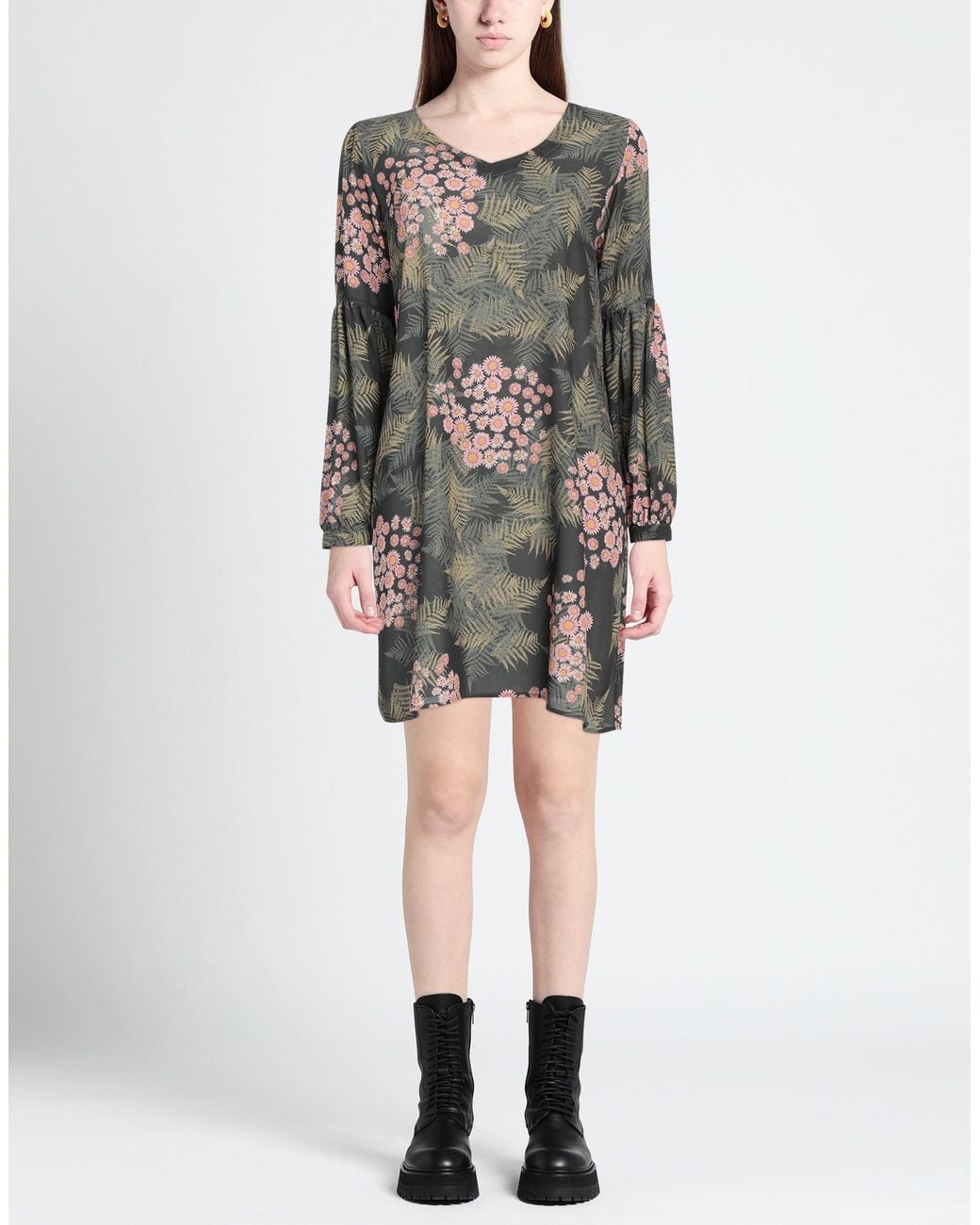 VIRNA DRÒ® Gray Mini Dress