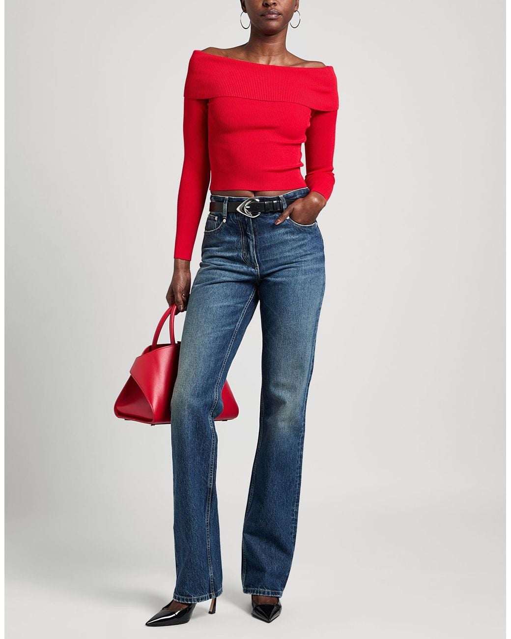 Ferragamo Blue Jeans Cotton