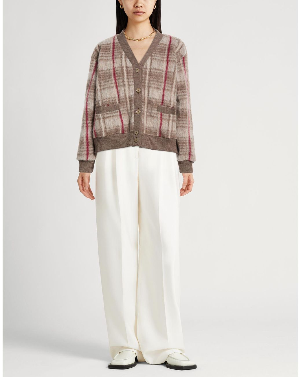 Aspesi Brown Cardigan Wool