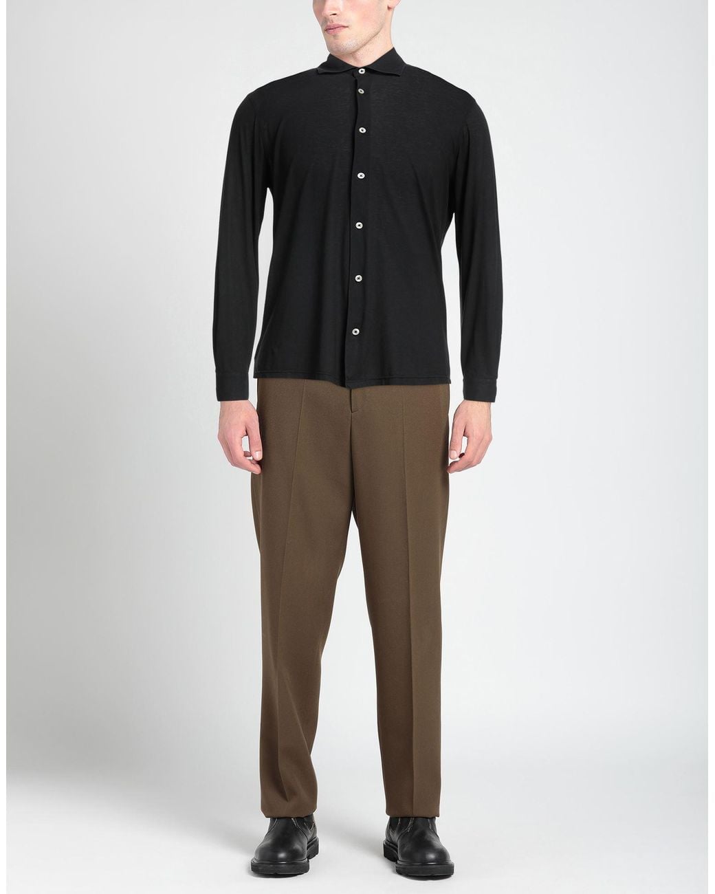 FILIPPO DE LAURENTIIS Black Shirt for men