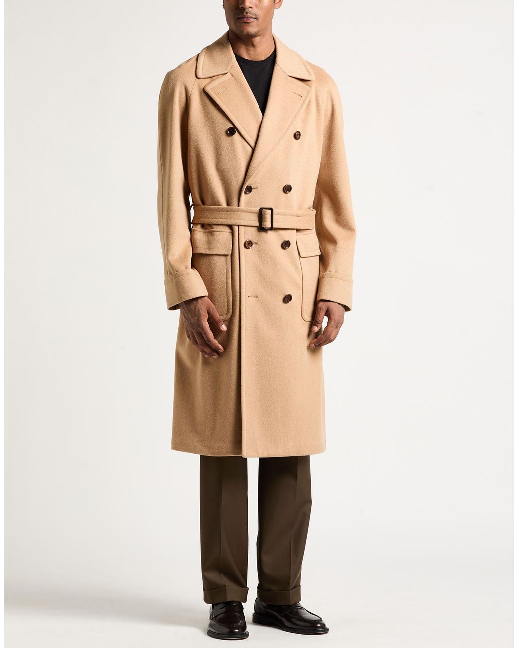 Lardini Natural Coat Wool for men