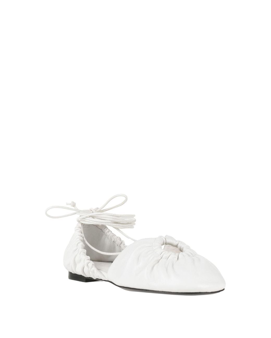 Lanvin White Ballet Flats