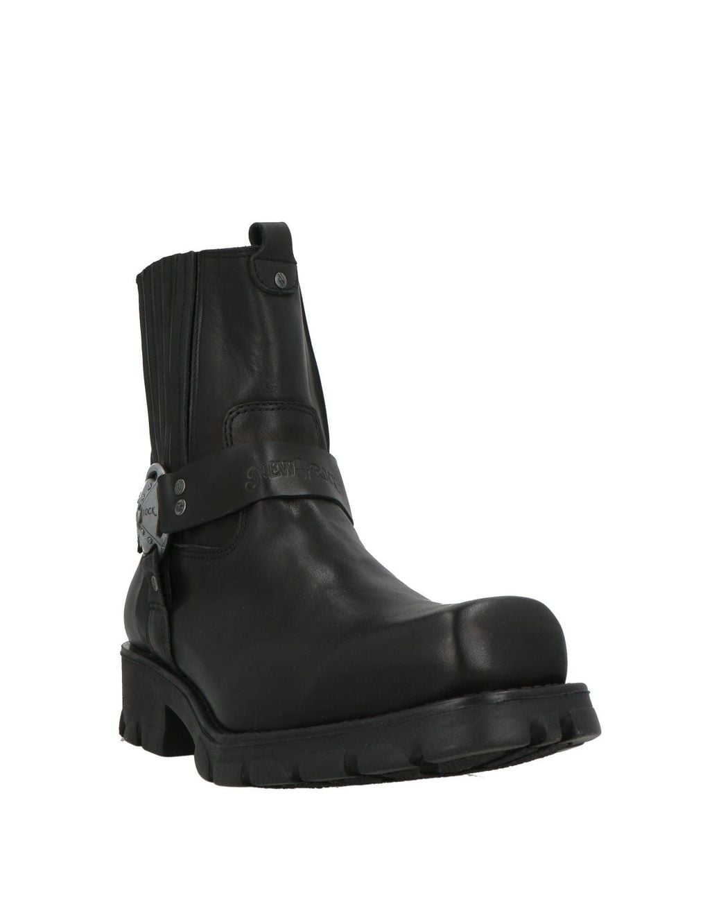 Botines De Caña Alta New Rock de hombre de color Black