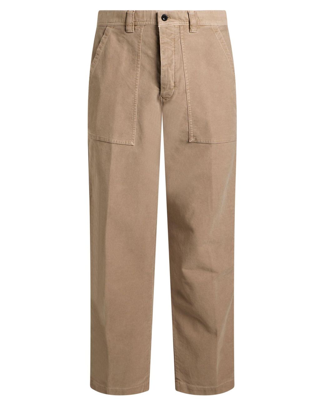 Incotex Natural Camel Pants Cotton, Elastane for men