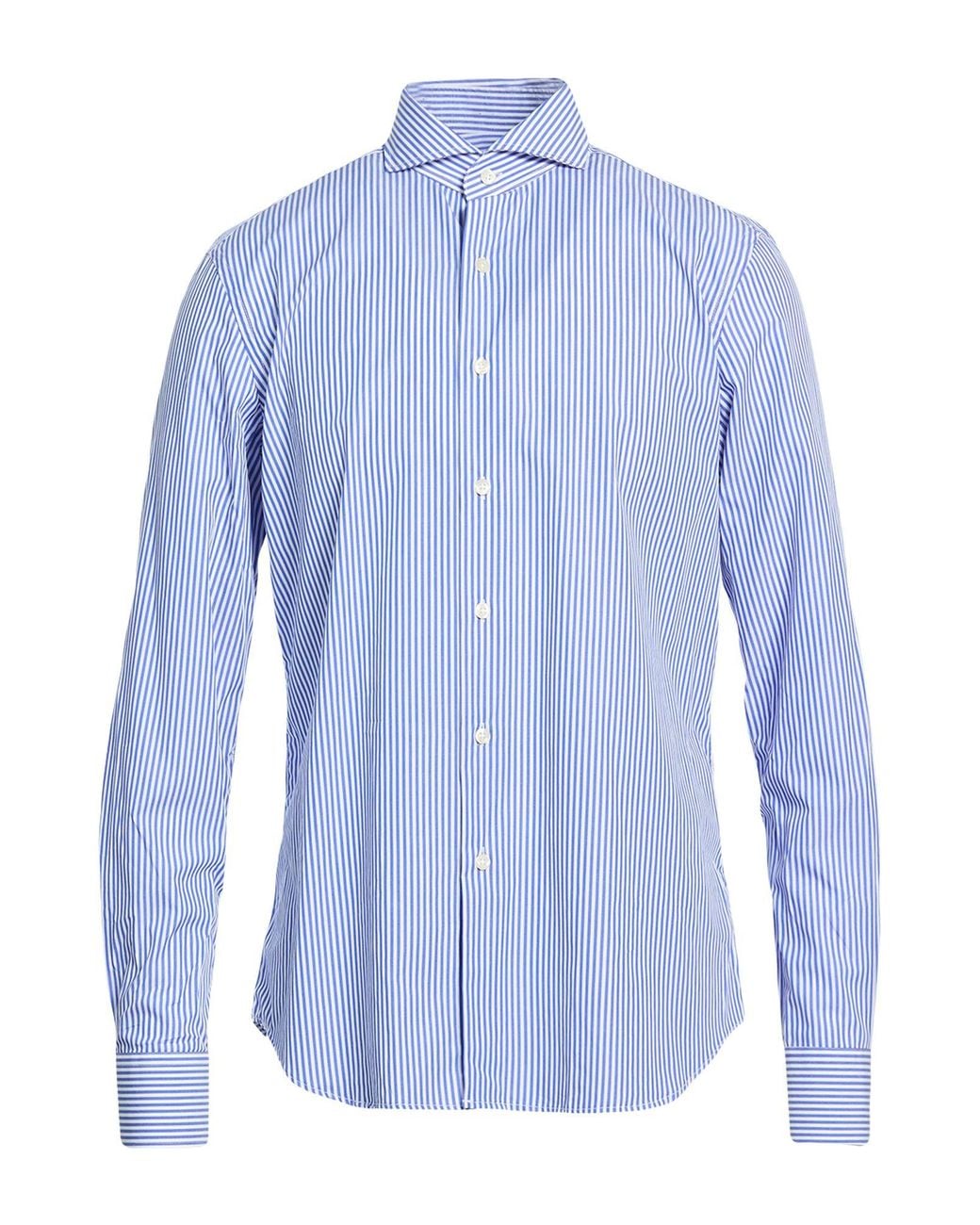 DAVID DUVAL Blue Shirts for men