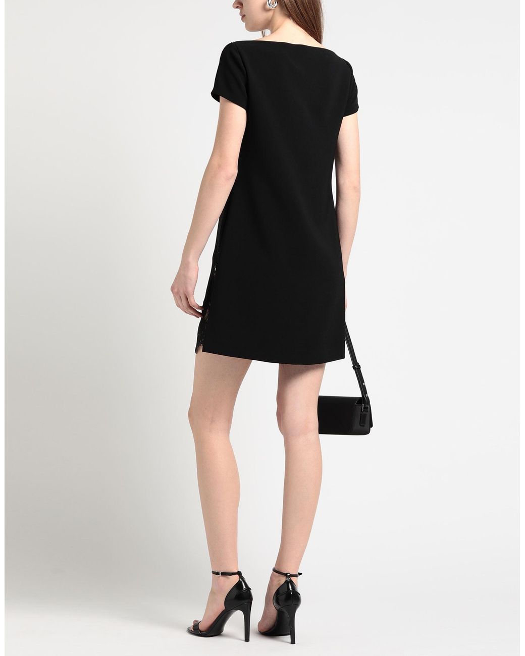 DSquared² Black Mini Dress Polyester