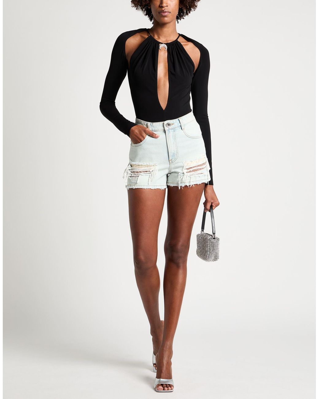 Miss Sixty Blue Denim Shorts