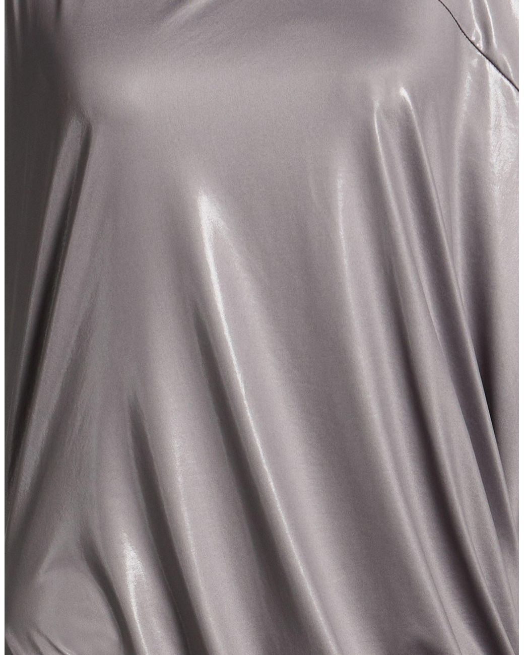 MANESERA Gray Mini Dress Polyester, Elastane