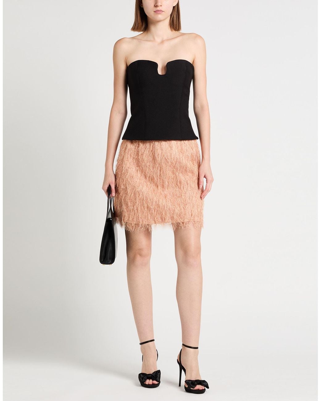 Alysi Pink Mini Skirt Viscose, Elastane, Polyamide