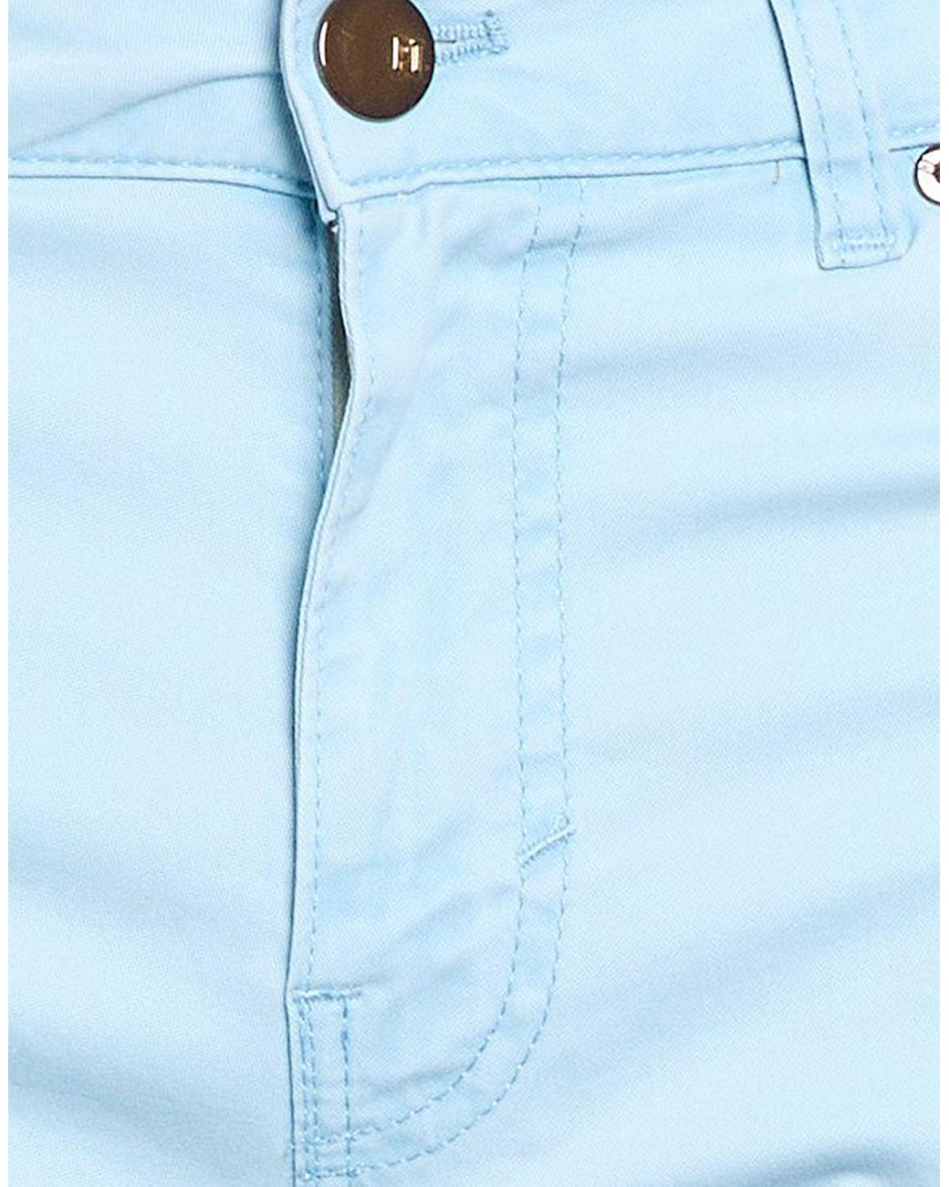 PT Torino Blue Pants Cotton, Elastane for men