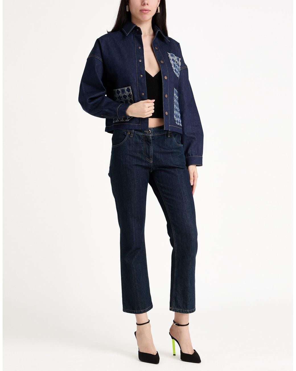 Amiri Blue Denim Outerwear Cotton