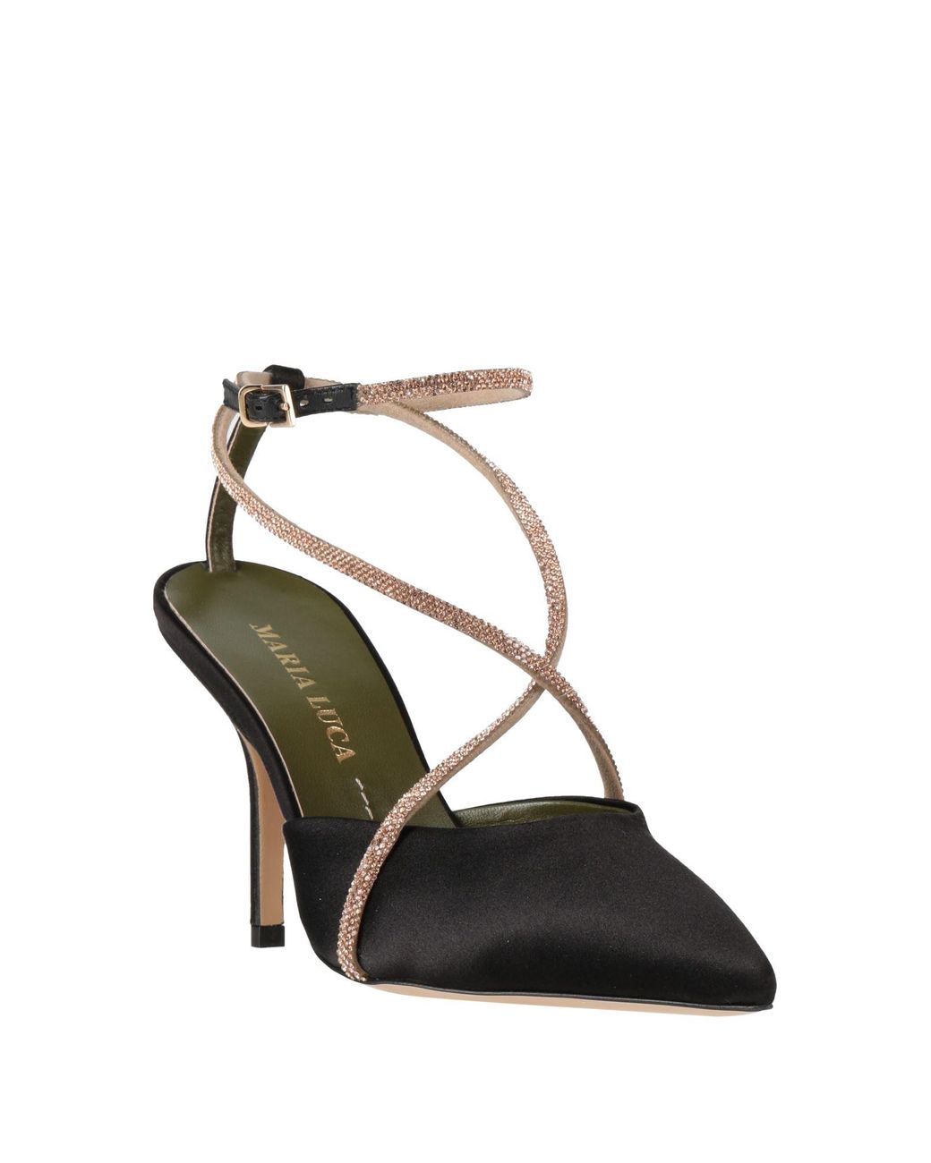 MARIA LUCA Black Pumps Textile Fibers