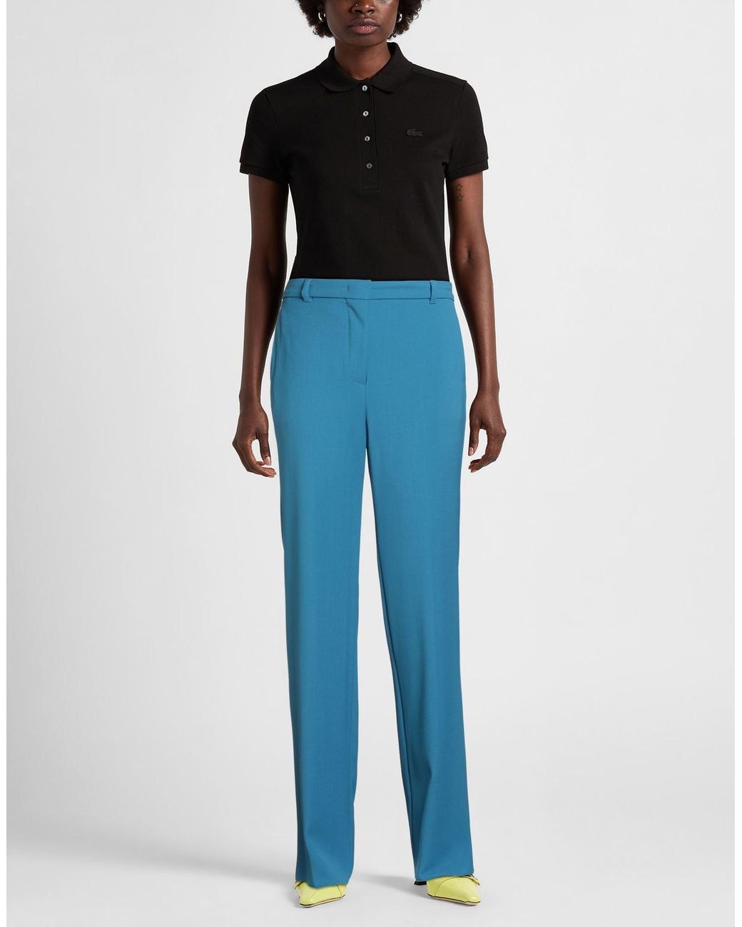 Max Mara Blue Pants Virgin Wool