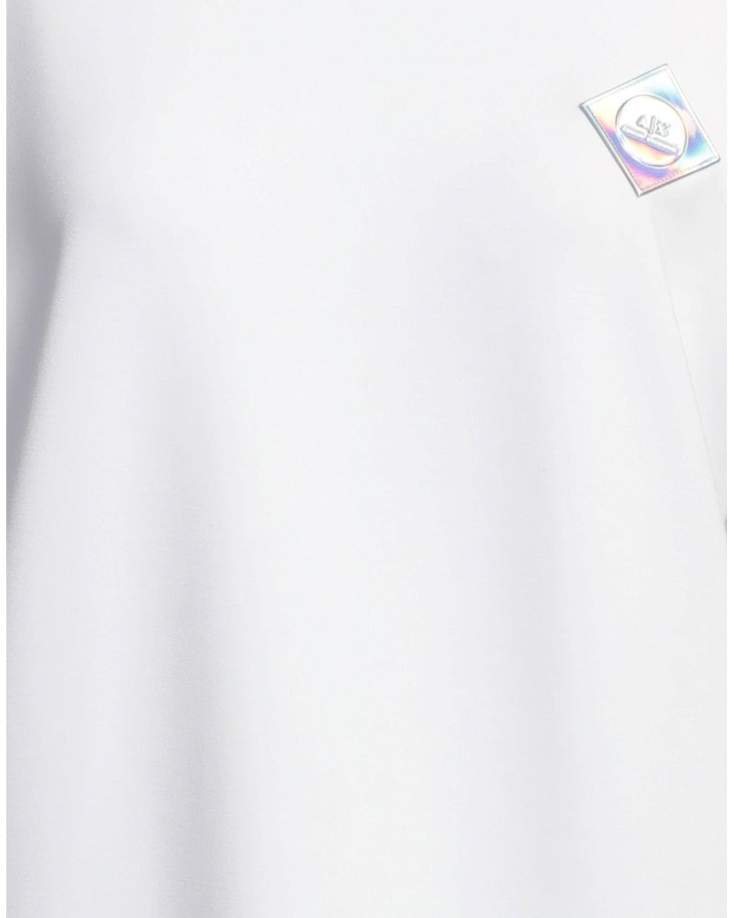 ARMANI EXCHANGE White Mini Dress Polyester, Modal, Elastane, Cotton
