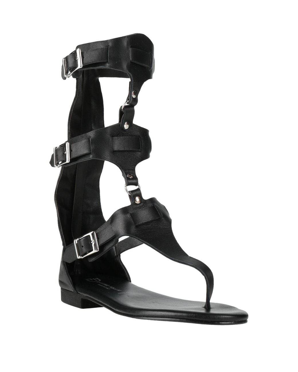 Divine Follie Black Thong Sandal