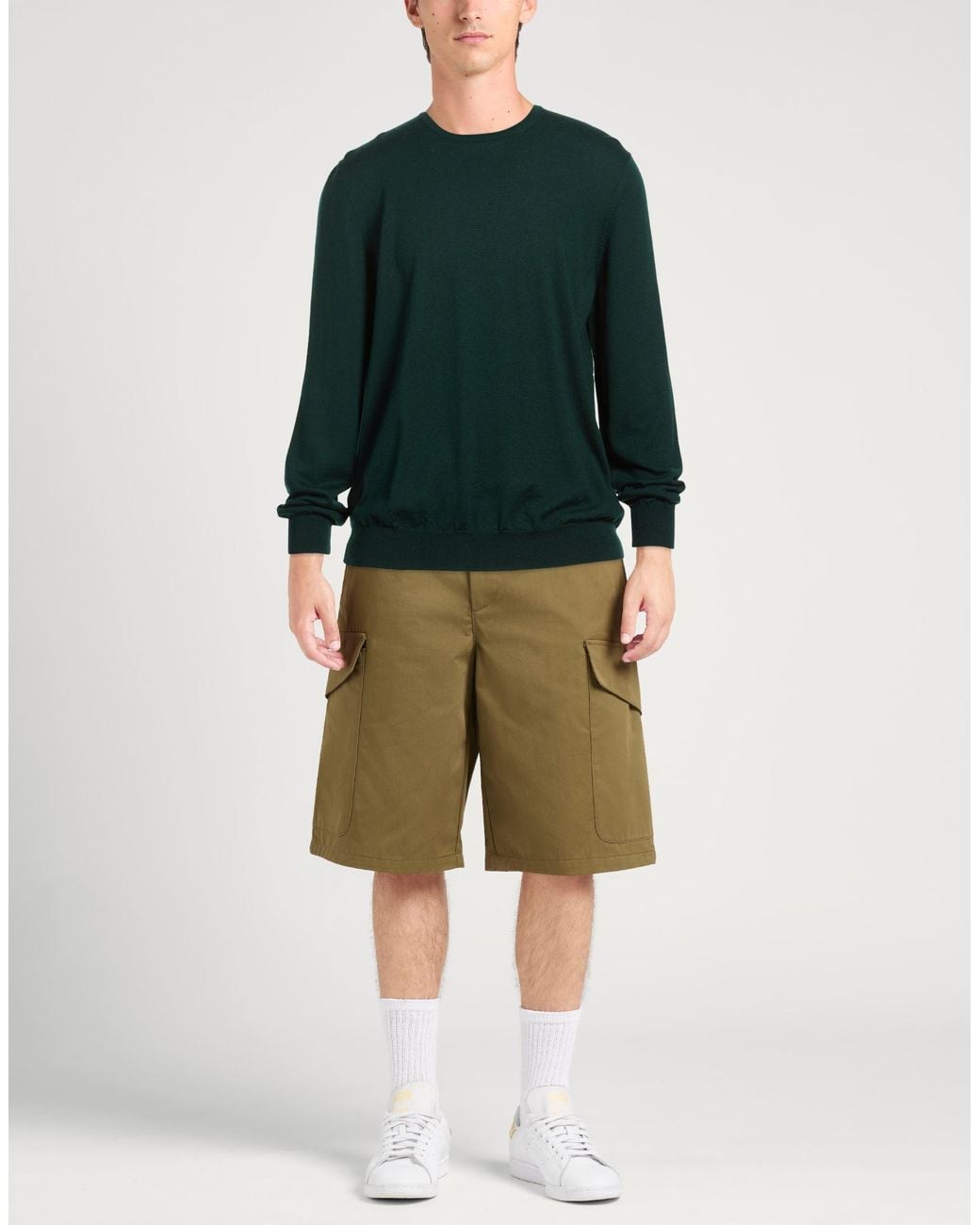 Gran Sasso Green Sweater Virgin Wool for men