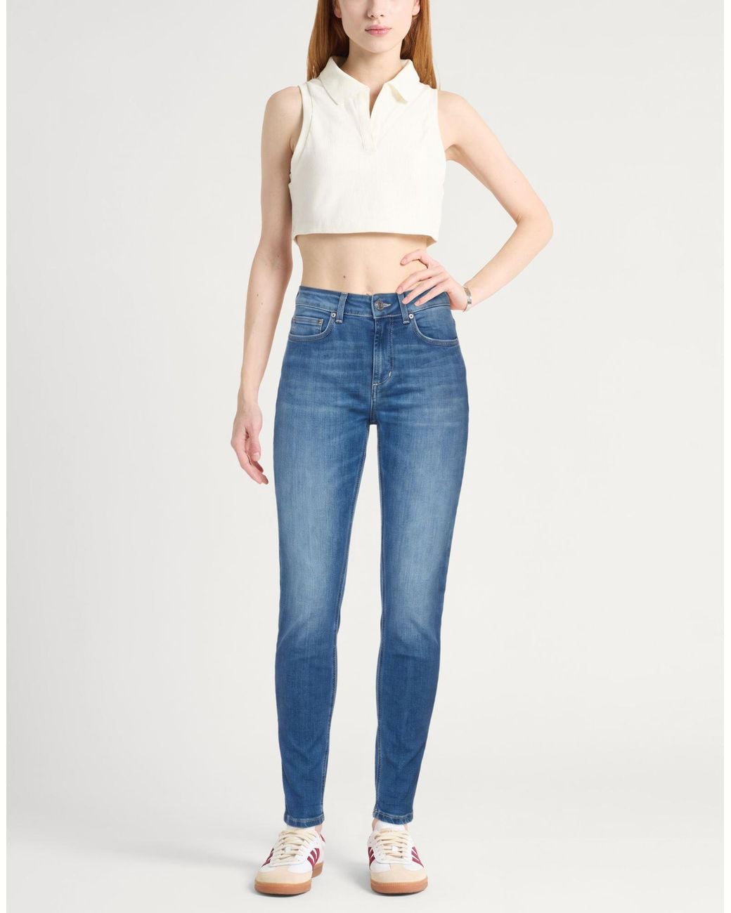 Dondup Blue Jeans Cotton, Elastomultiester