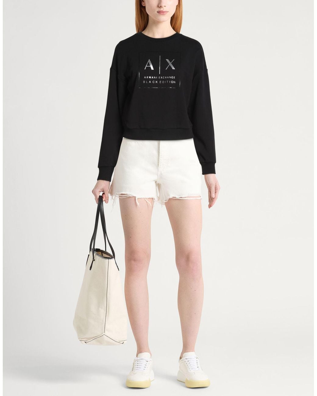 ARMANI EXCHANGE Black Sweatshirts