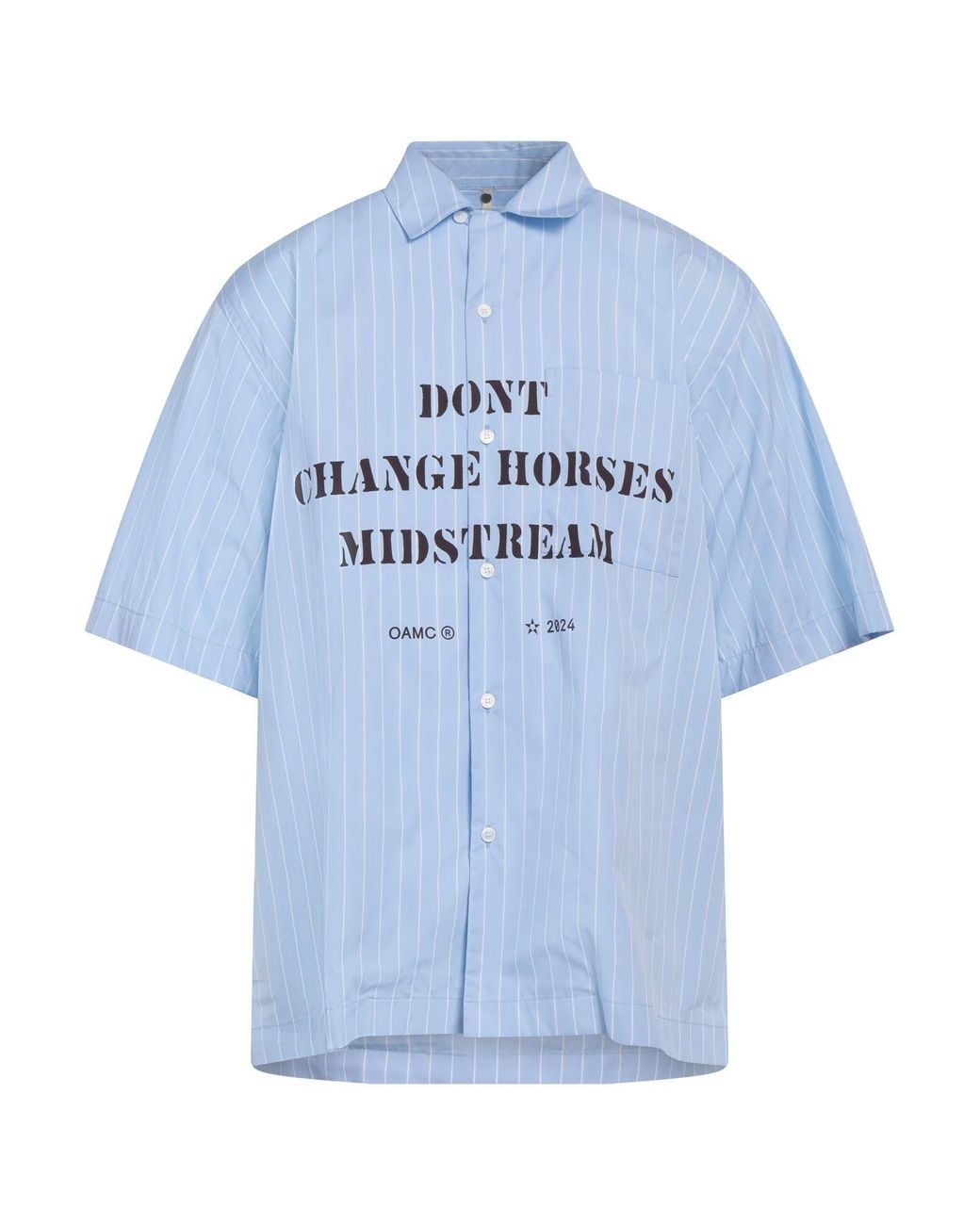 OAMC Blue Shirt Cotton for men