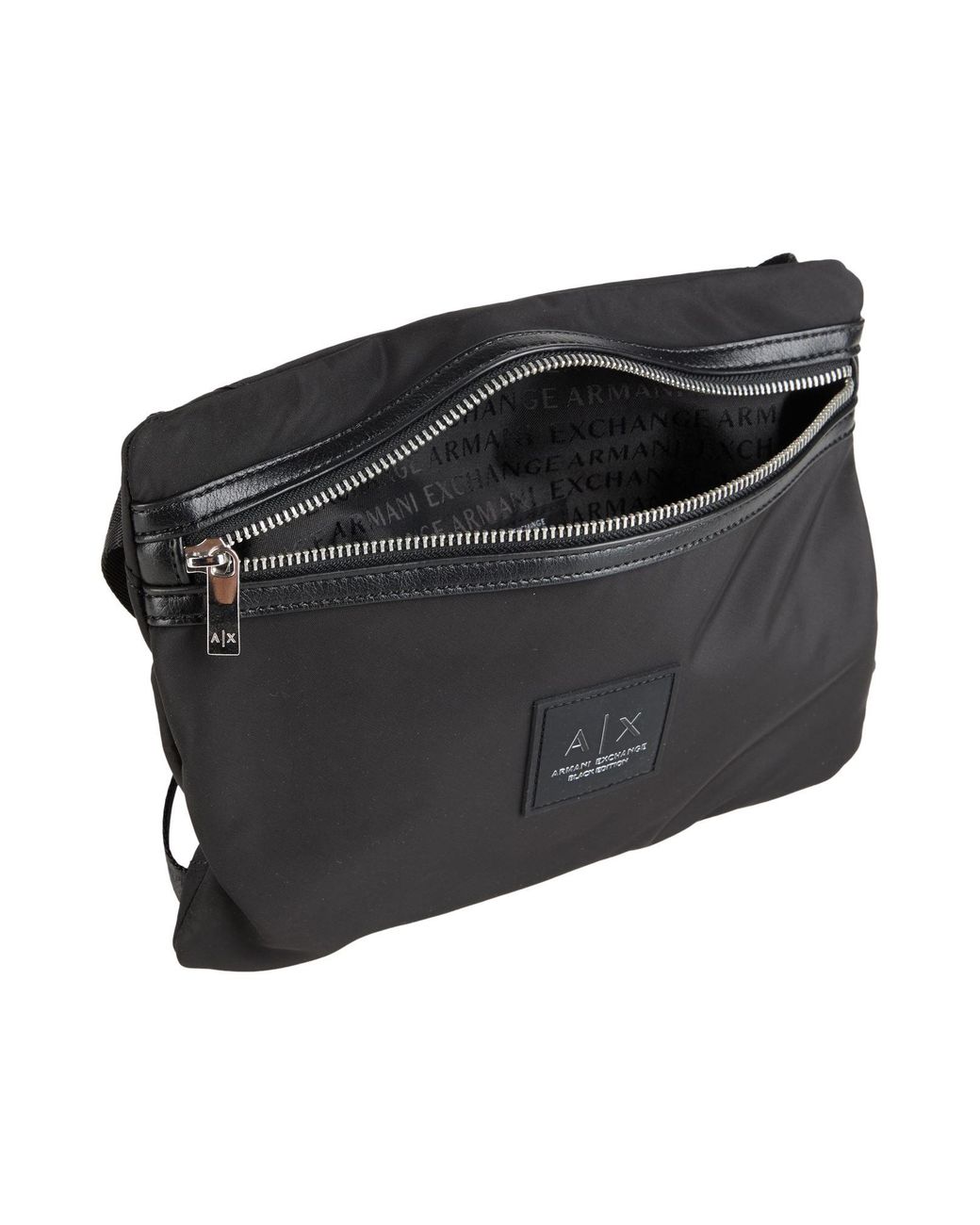 ARMANI EXCHANGE Black Belt Bag Polyester for men