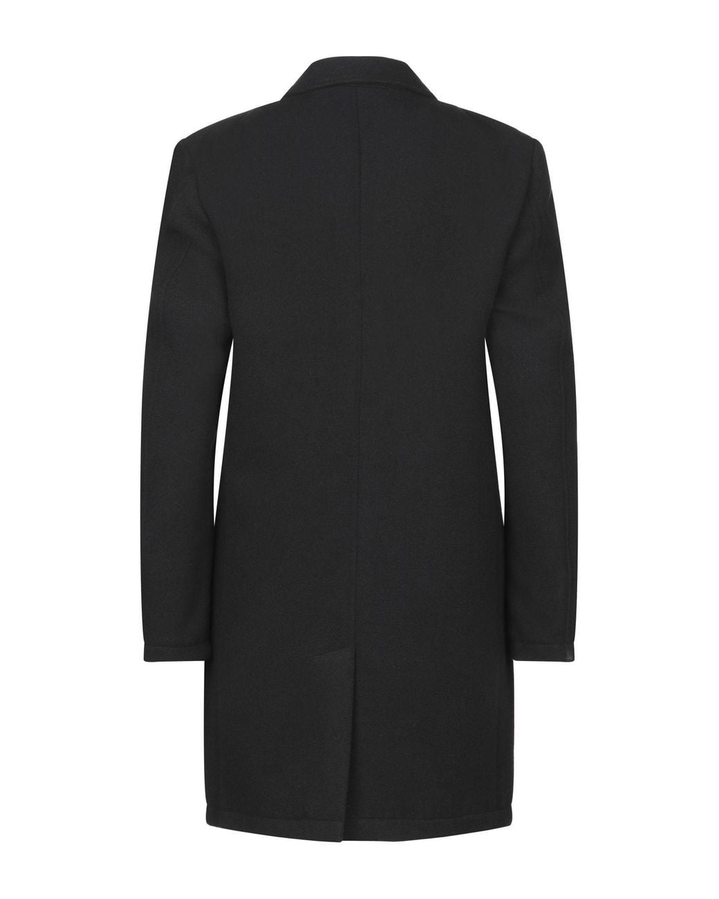 Daniele Alessandrini Black Coat Polyester, Viscose, Elastane for men