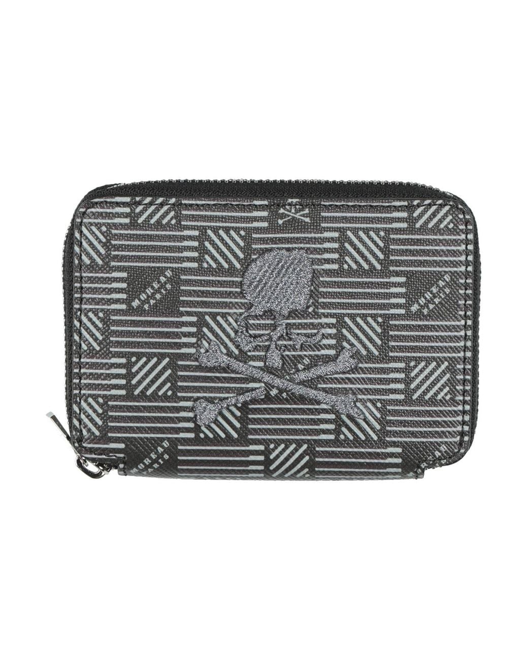 Moreau Paris Gray Wallet Leather for men