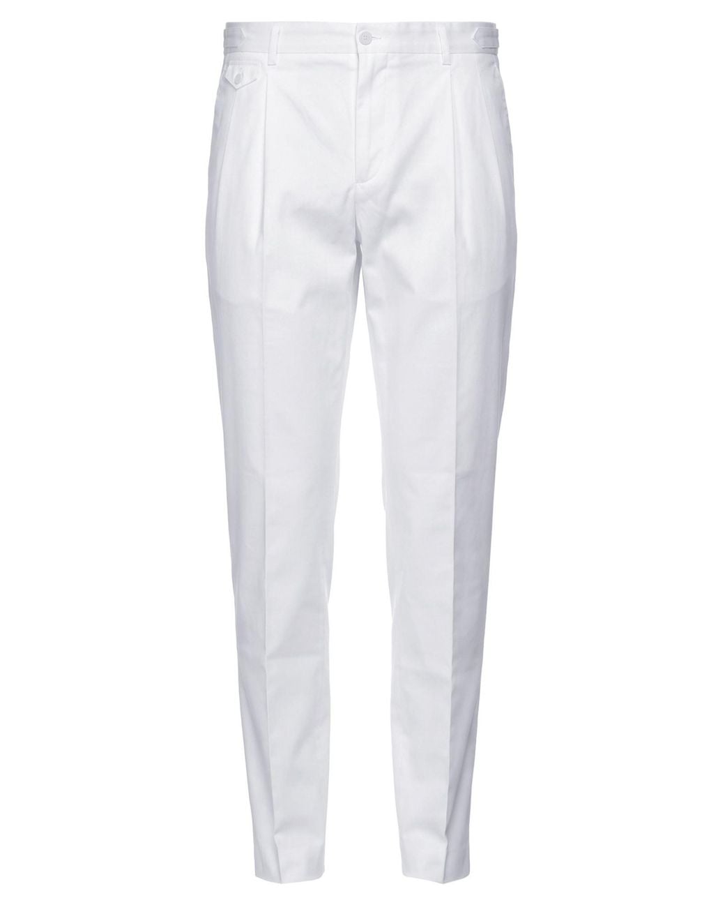 Dolce & Gabbana White Pants Cotton for men