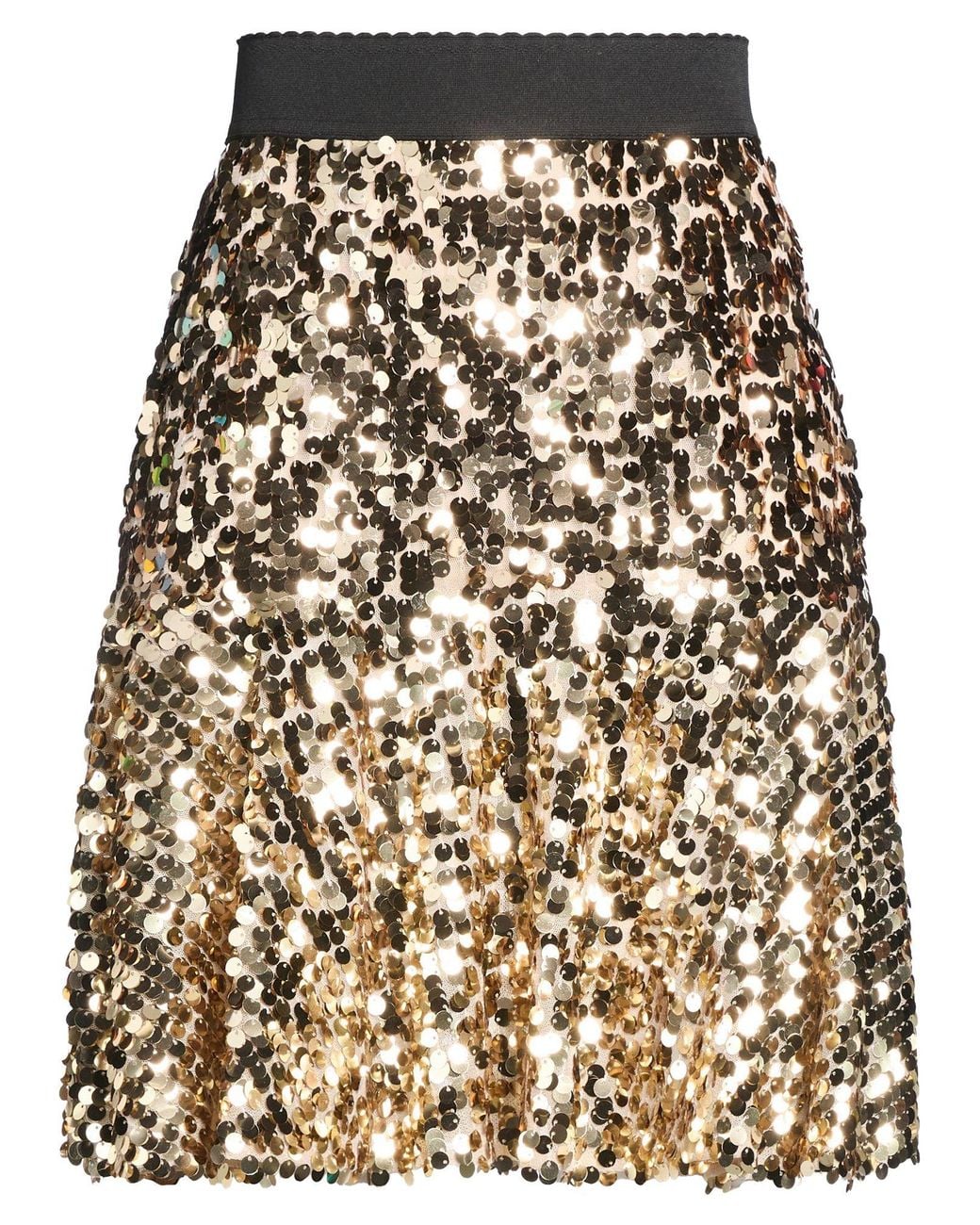 Dolce & Gabbana Metallic Mini Skirt Polyester