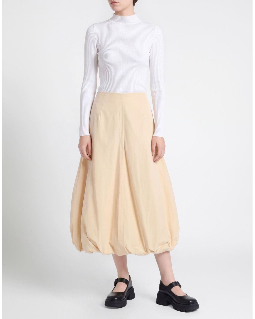Max Mara Natural Midi Skirt