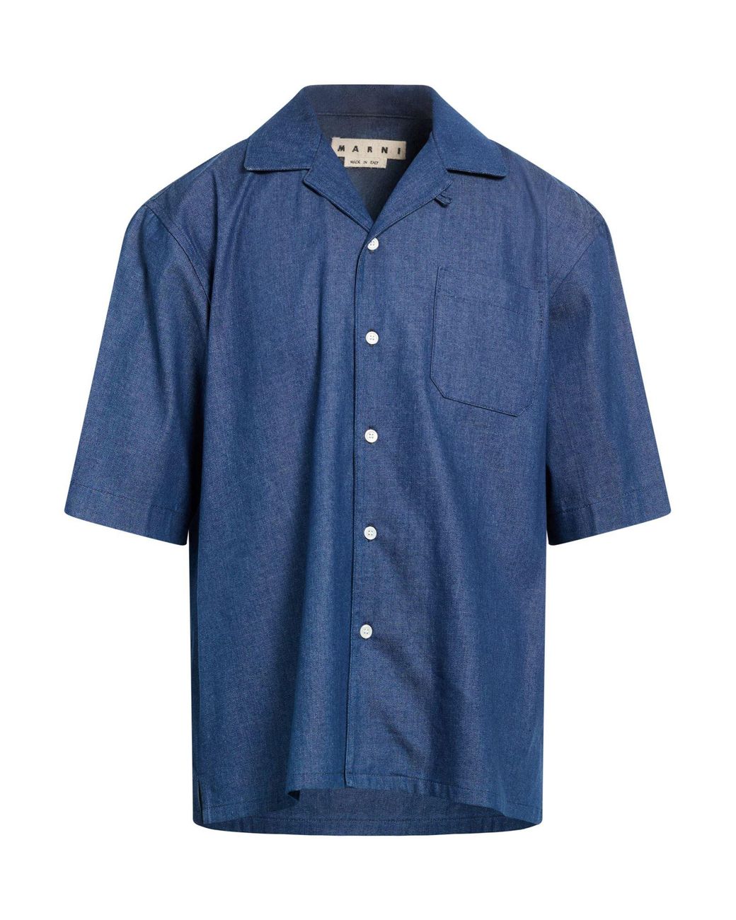 Marni Blue Denim Shirt Cotton for men