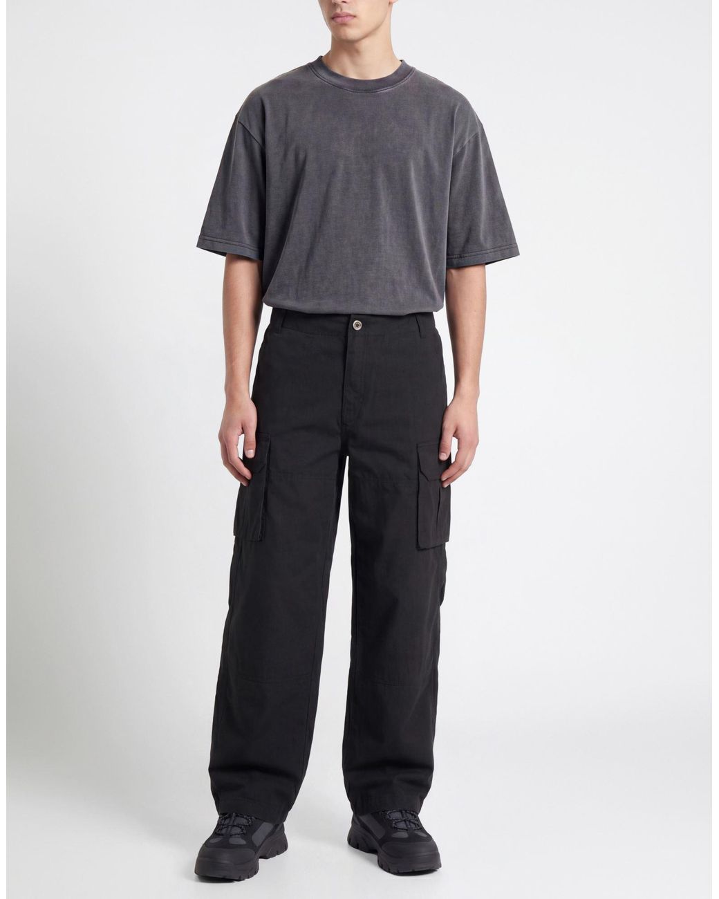 Alpha Industries Black Pants Cotton for men
