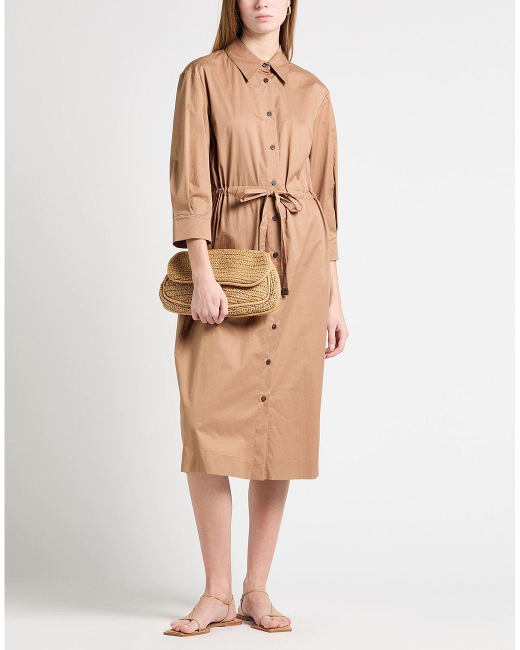 Peserico Natural Midi Dress
