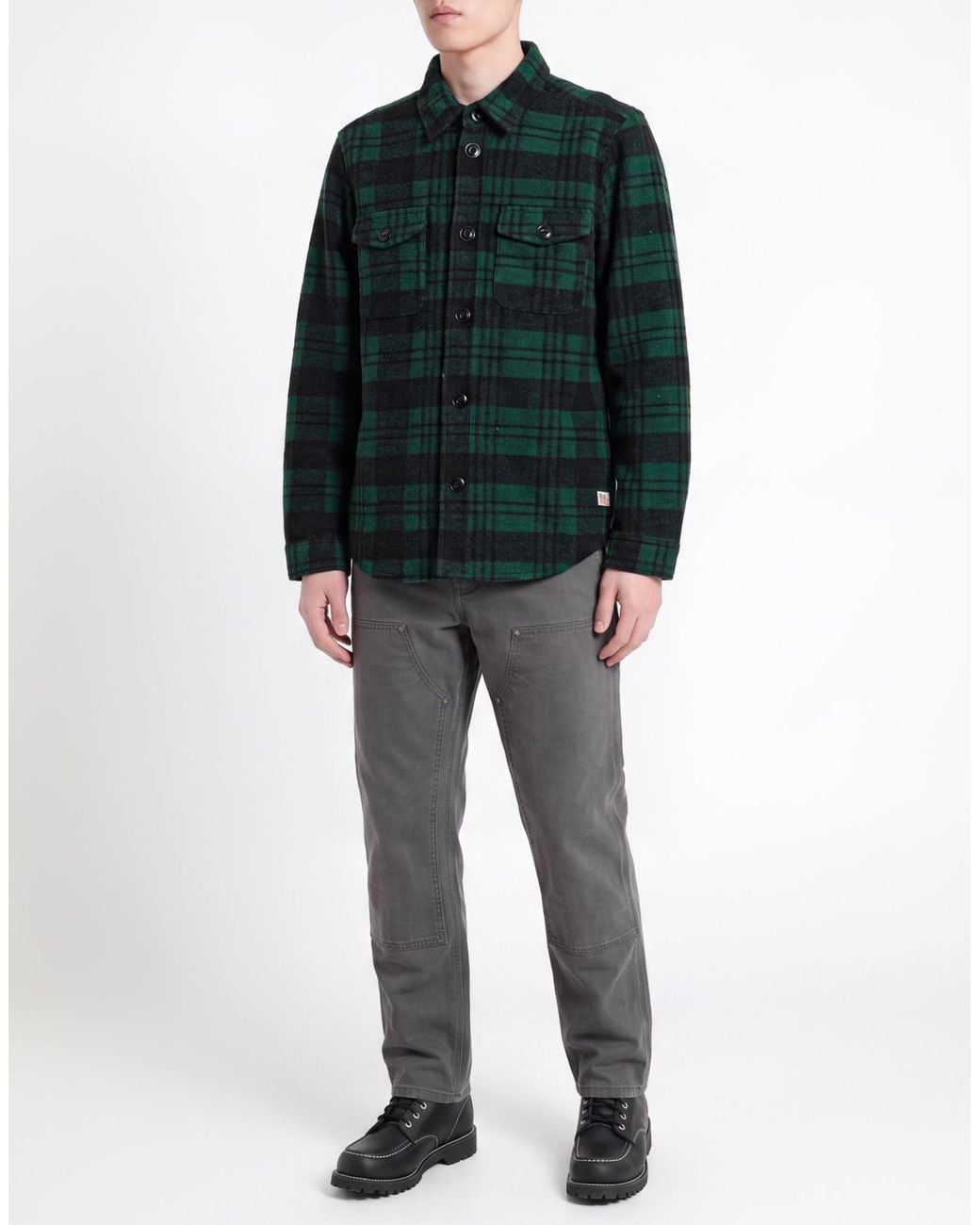 Roy Rogers Green Jacket Polyester, Wool for men