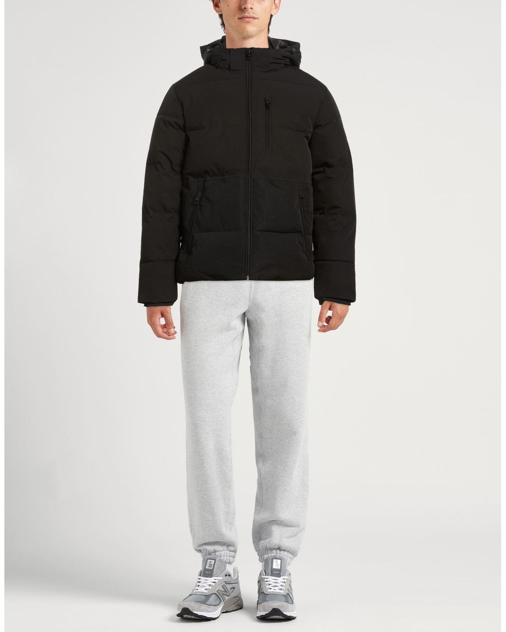 Jack & Jones Black Puffer Recycled Polyester for men