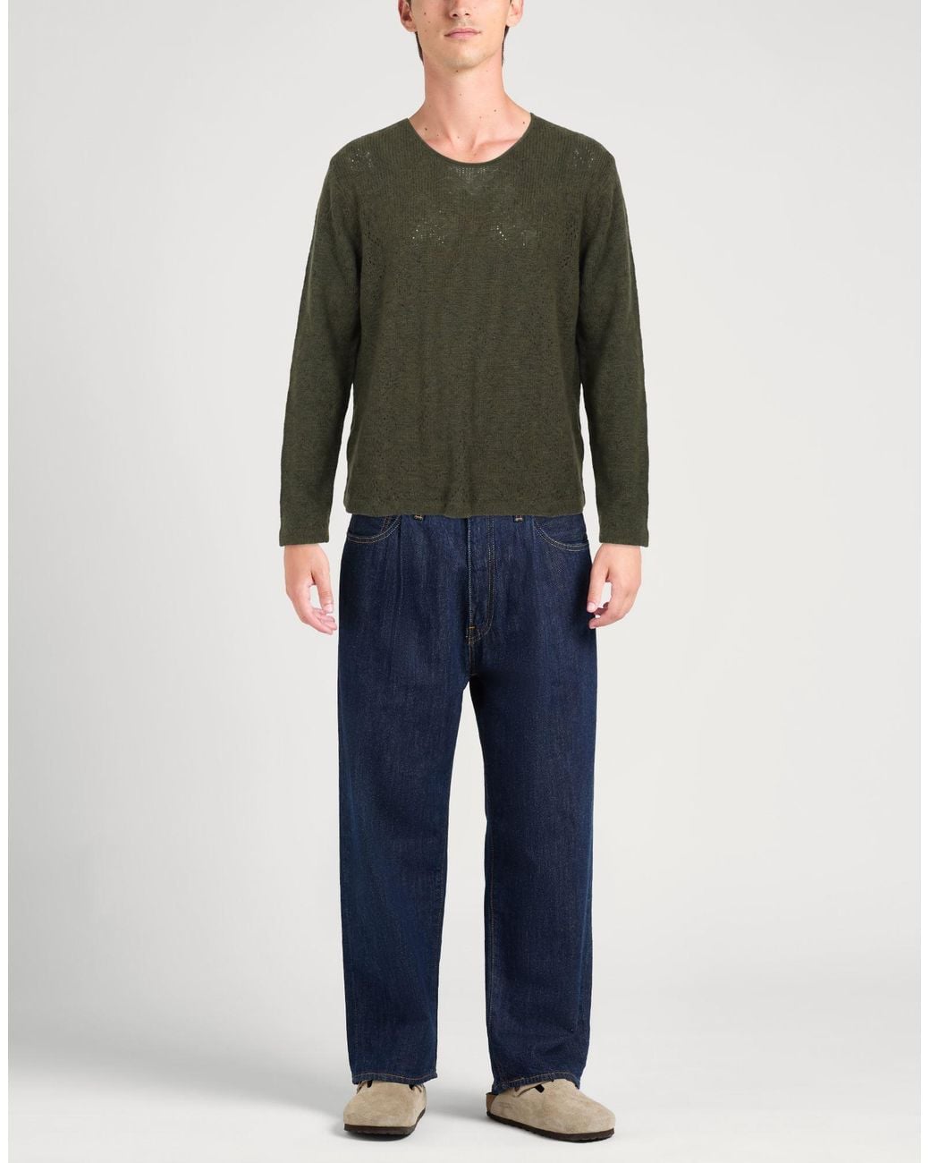 Our Legacy Green Military Sweater Acrylic, Polyamide, Mohair Wool for men