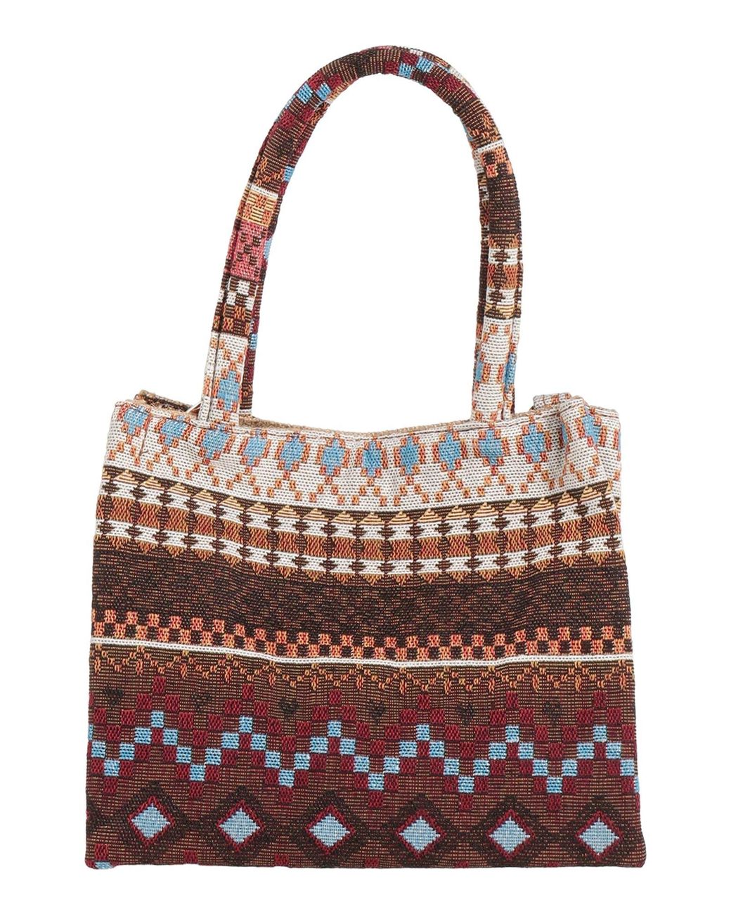 La Milanesa Brown Handbag Textile Fibers
