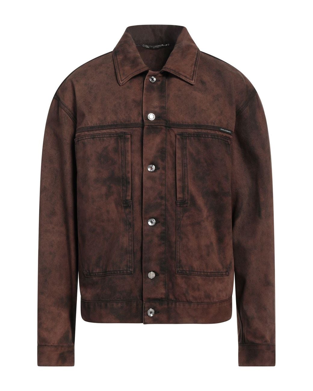 Dolce & Gabbana Brown Denim Outerwear for men