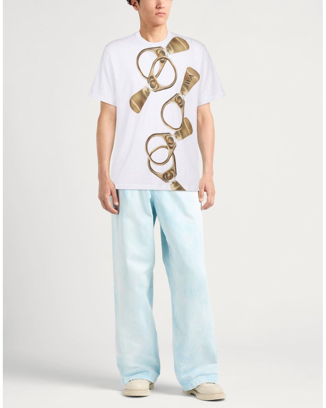 J.W. Anderson White T-Shirt Organic Cotton for men