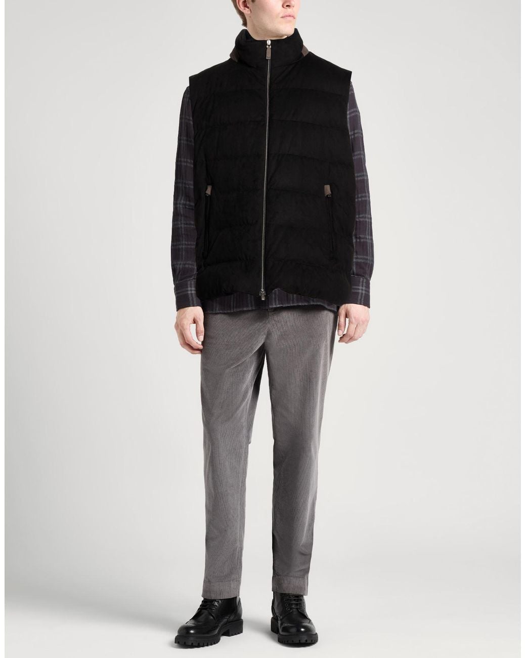 Herno Black Vests for men