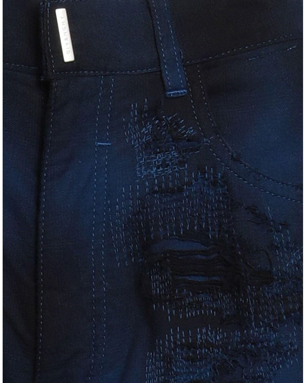 Givenchy Blue Pants Cotton for men