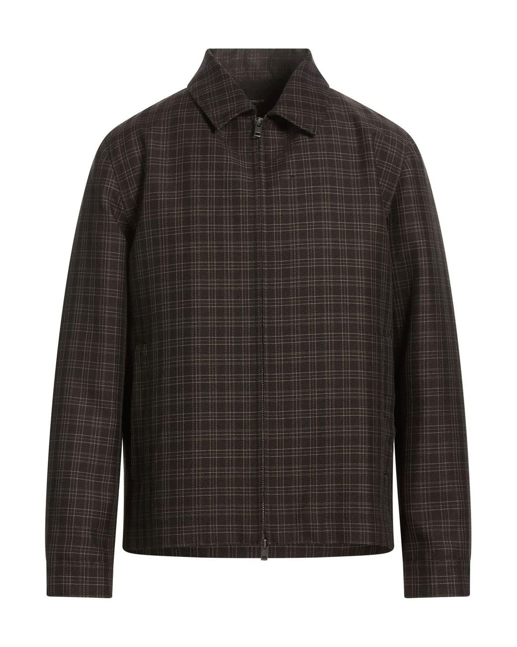 Vince Black Jacket Wool, Polyester for men