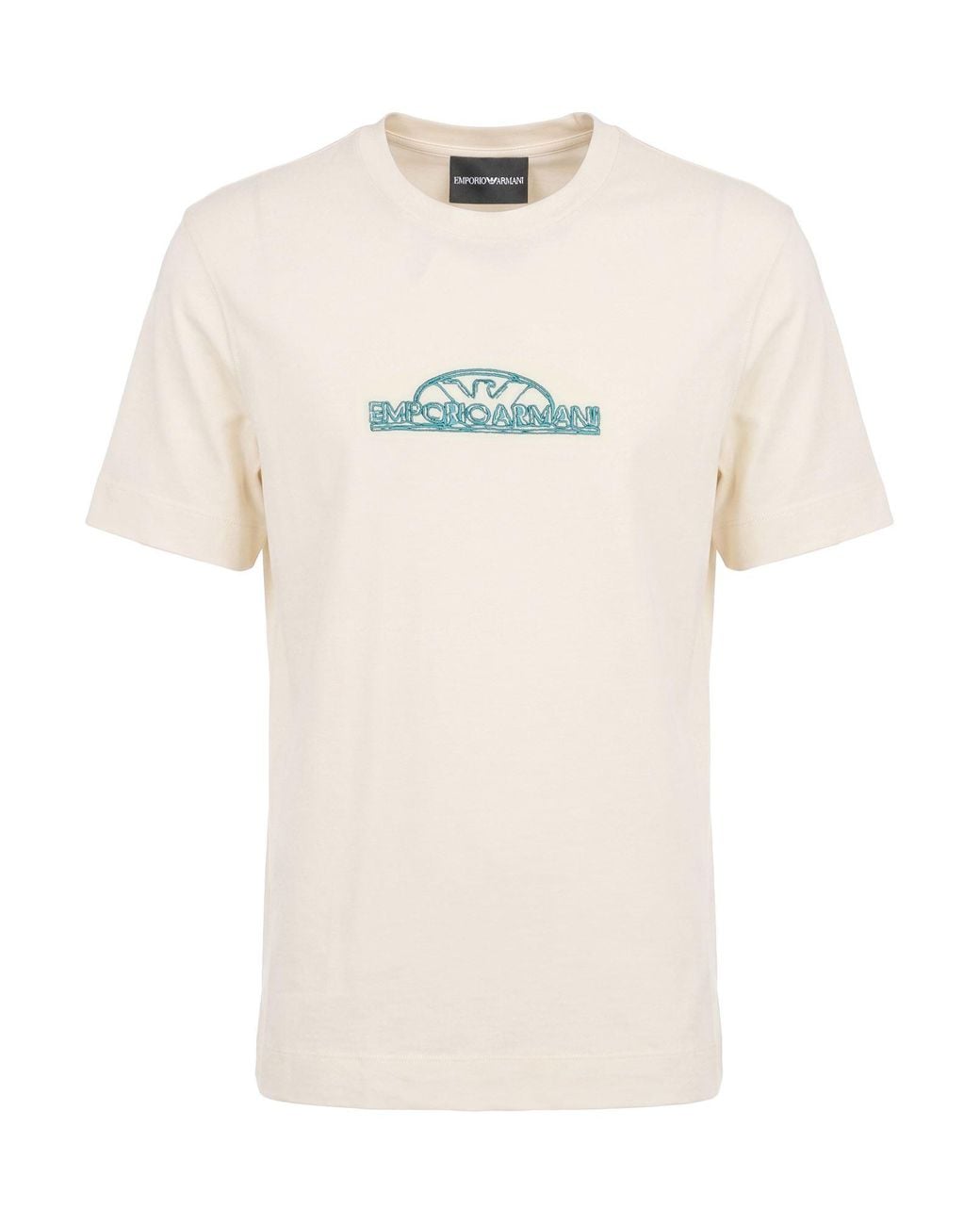 Emporio Armani Natural Cream T-Shirt Cotton for men
