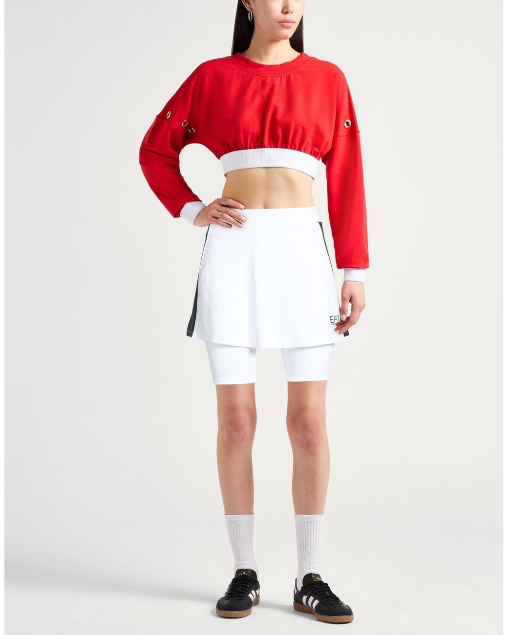 EA7 White Mini Skirts