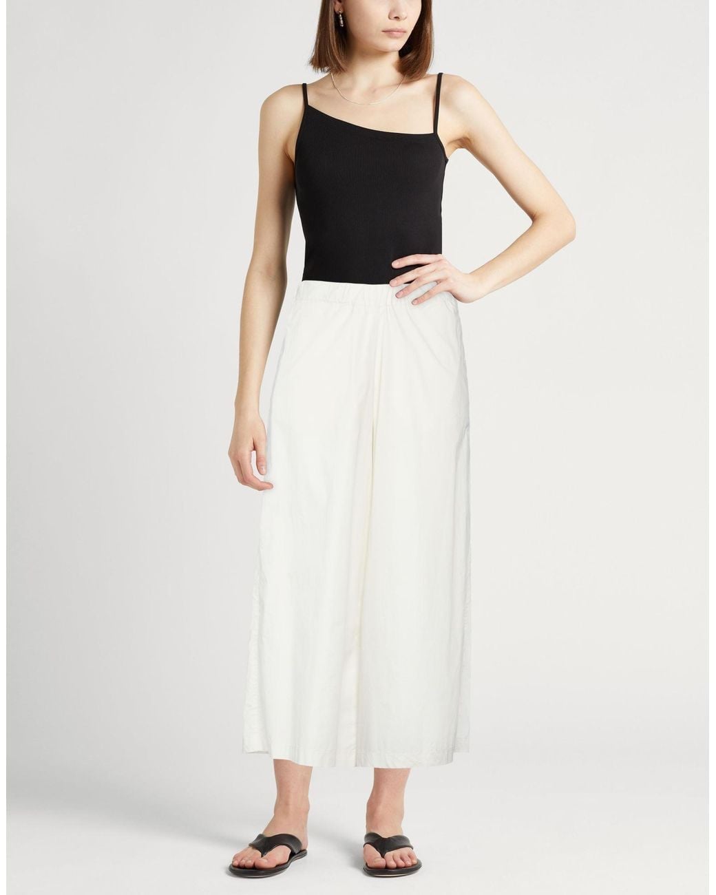 Roberto Collina White Pants Cotton