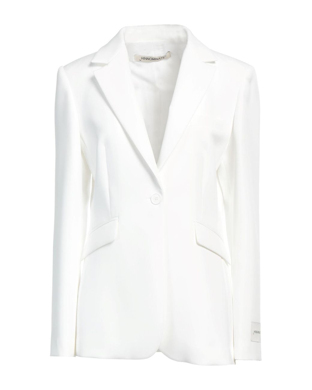 hinnominate White Blazer Polyester, Elastane