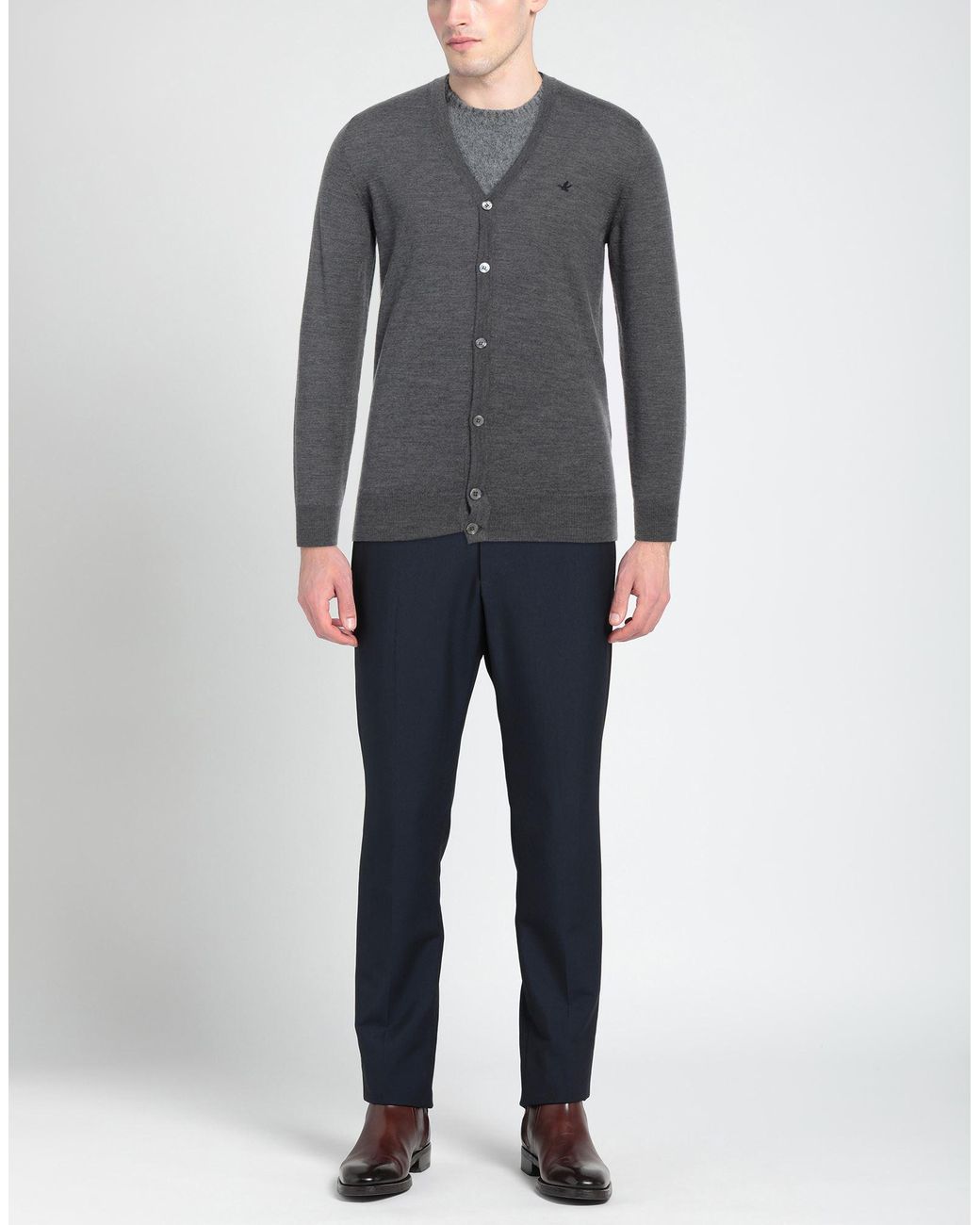 Brooksfield Strickjacke in Gray für Herren