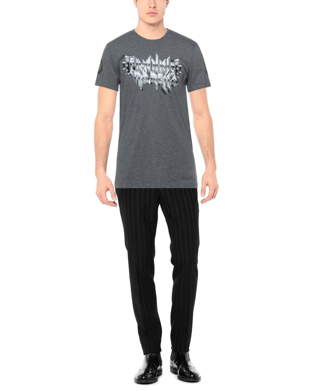 Frankie Morello Gray T-shirt for men